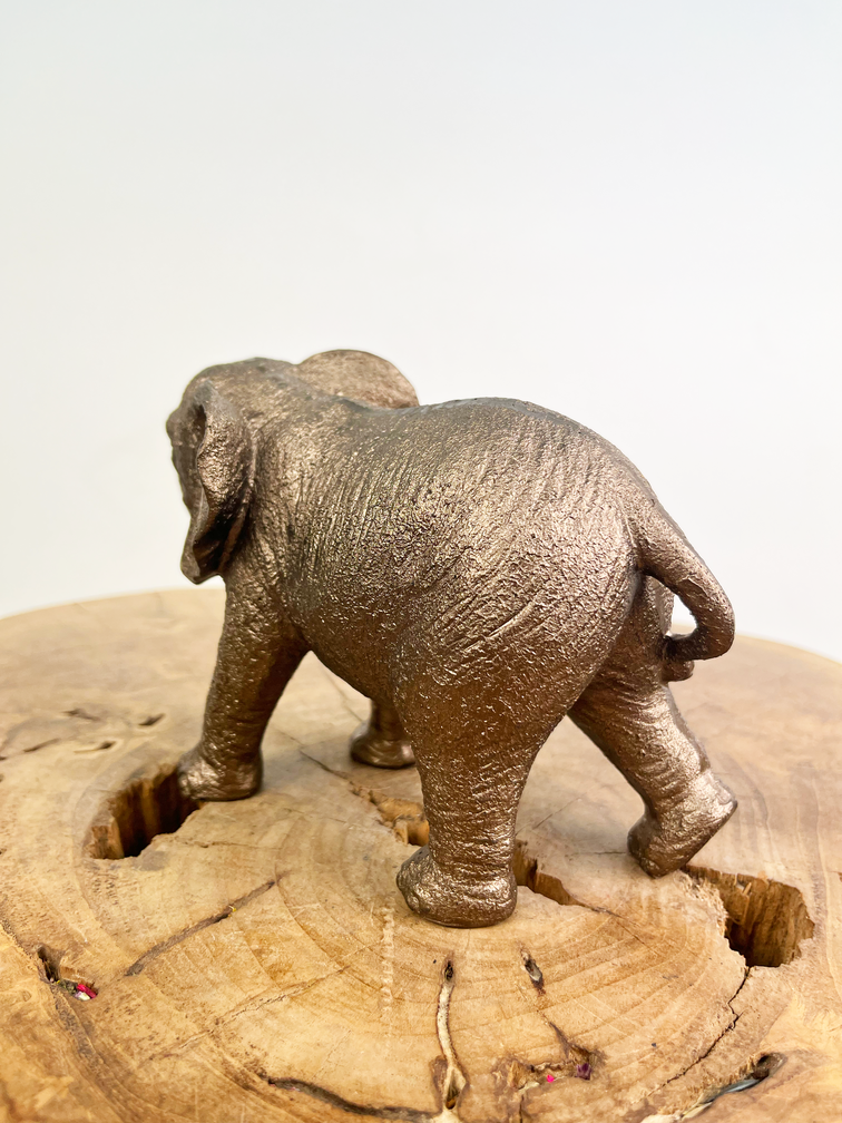 Słoń z brązu | Mały | 18 x 7 x 12 cm