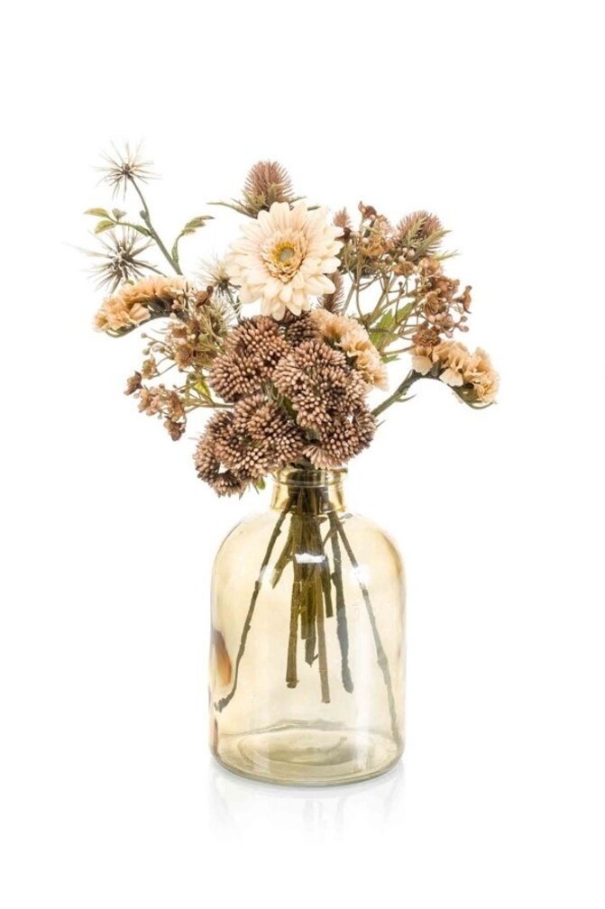 Fiori di seta Confezione regalo "Crema