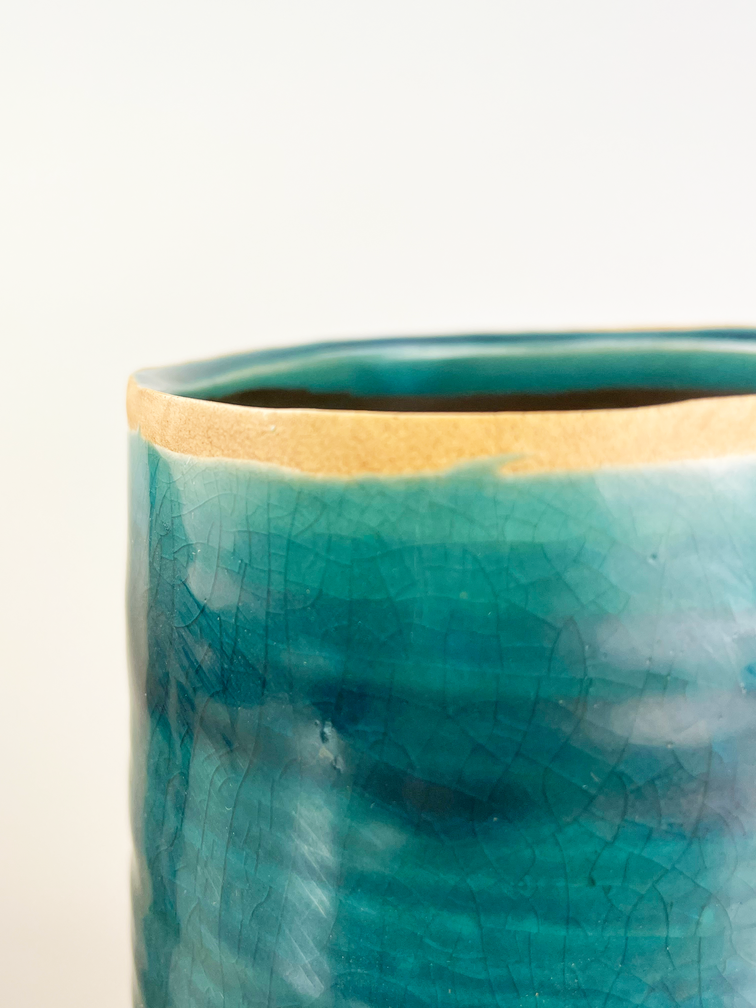 Ter Steege pot de fleurs Iris "bleu" | 26x12cm