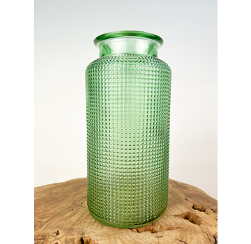 Vase avec structure "verte" | ø13xH26cm