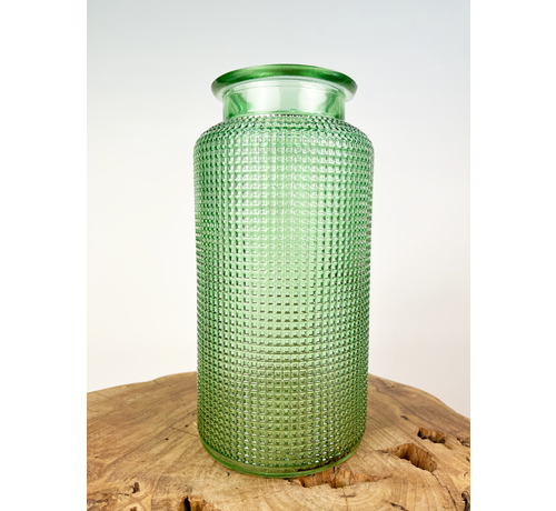 Vase avec structure "verte" | ø13xH26cm