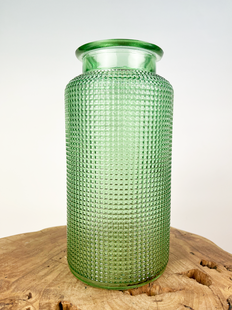 Vase avec structure "verte" | ø13xH26cm