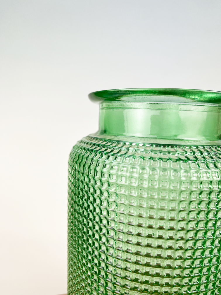 Vase avec structure "verte" | ø13xH26cm