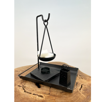 Table/cabinet setting 'Charcoal' | Home decoration set