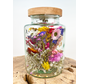 "Eco" tarro de cristal con flores secas (pintado) | ⌀15.5xH25cm - Copia