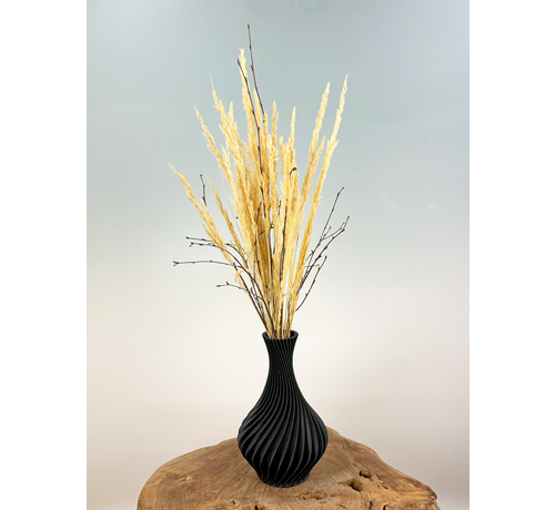Ramo de flores secas "Chic Flow" | 35cm - incl. jarrón