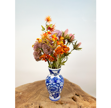 Mini ramo de seda "Azul viejo" | 35cm