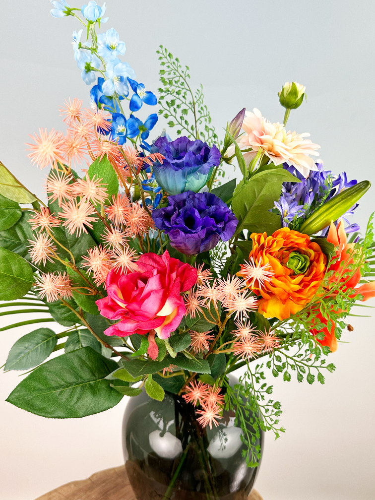 Bouquet de soie "Couleurs lumineuses" | 75cm