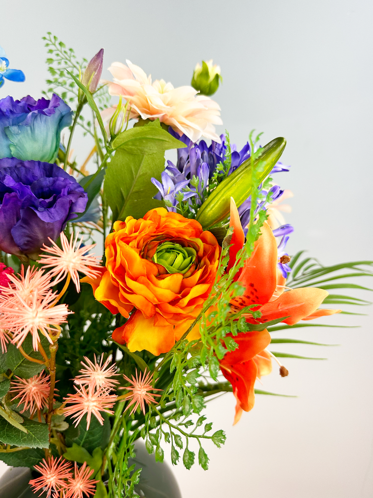 Bouquet di seta "Colori luminosi" | 75cm