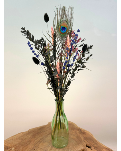 Mini bouquet "Jungle Fever - small" - incl. bottiglia | 35cm