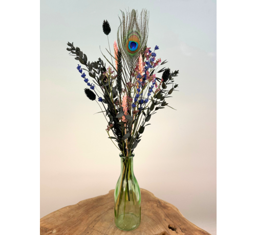 Mini ramo "Fiebre de la selva - pequeño" - incl. botella | 35cm