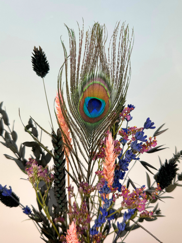 Mini bouquet "Jungle Fever - small" - incl. bottiglia | 35cm