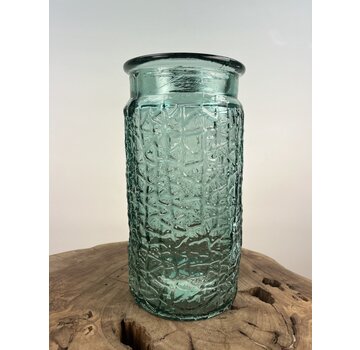 Wazon ze strukturą "Niebieski" | ø12xH26cm