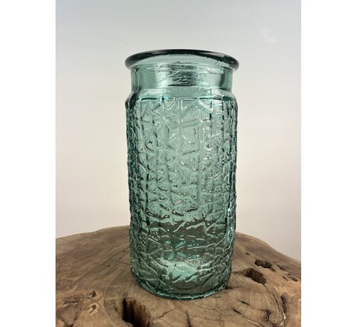 Wazon ze strukturą "Niebieski" | ø12xH26cm