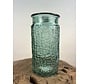 Vase with structure "Blue" | ø12xH26cm