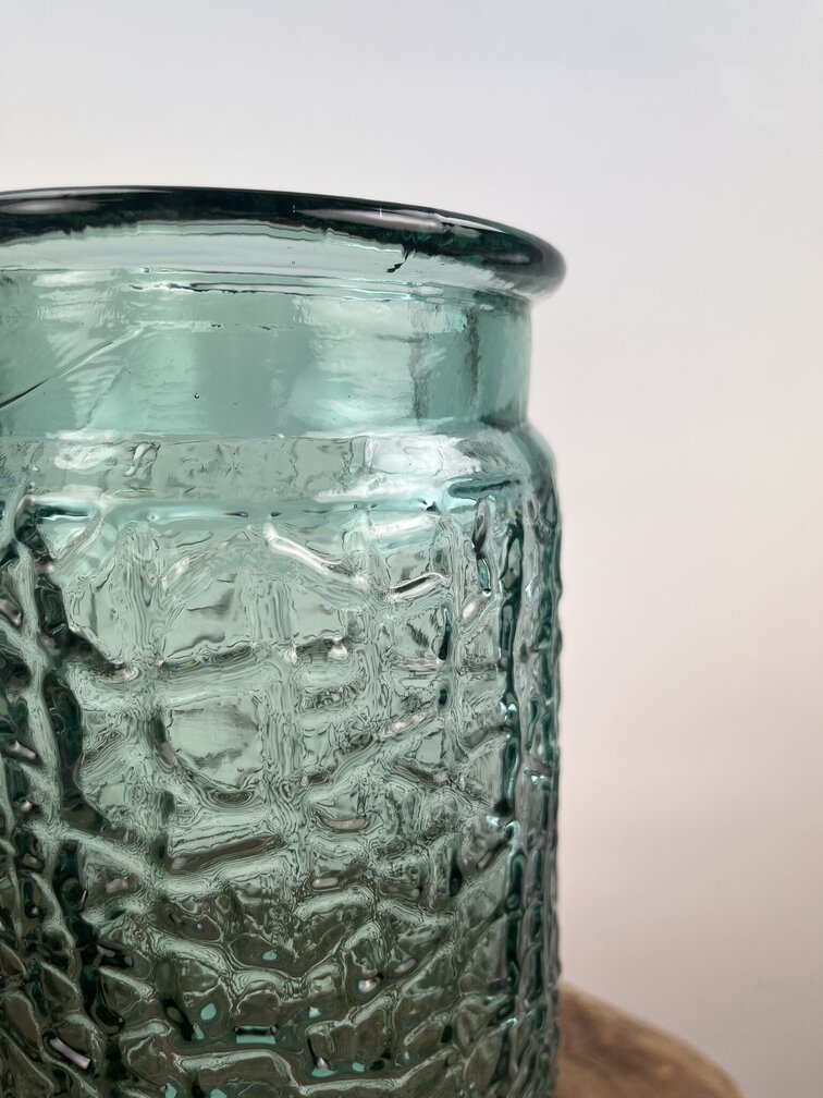 Wazon ze strukturą "Niebieski" | ø12xH26cm