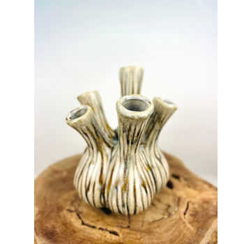 Modny tulipanowy wazon "zebra" | ⌀20xH25cm