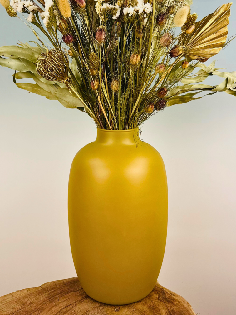 Bukiet suchych kwiatów "Gorączka złota" (duży) | 70 cm