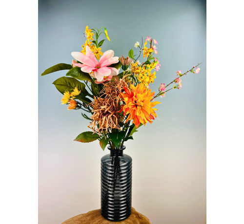 Bouquet de soie "Pamplemousse juteux" | 70cm