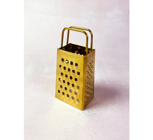 Mini râpe spéciale pour les cubes d'ambre (or)