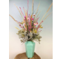Ramo de flores secas "Amor de verano" - incluye jarrón turquesa | 60cm