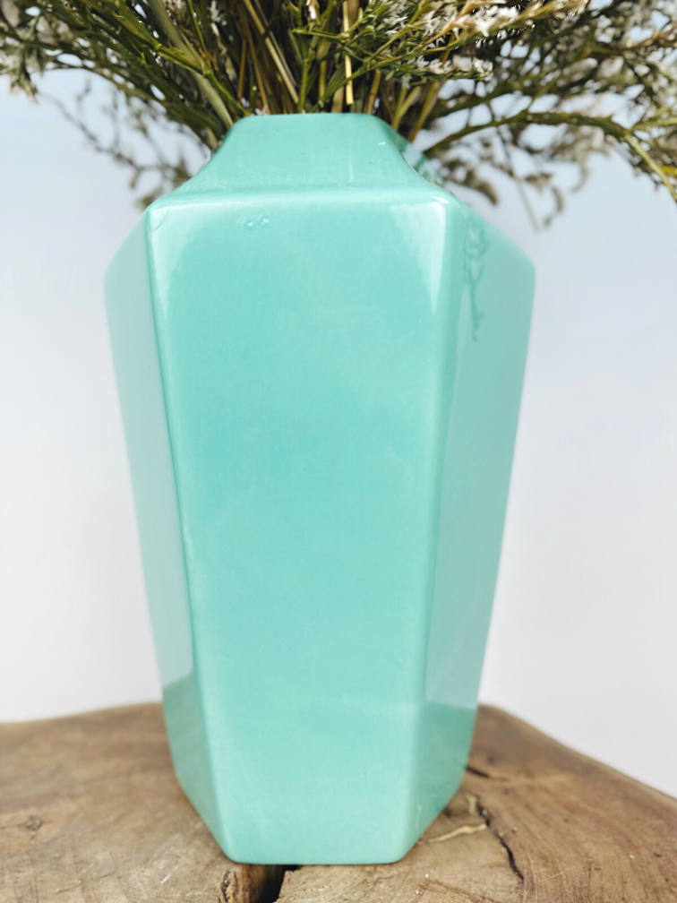 Bouquet di fiori secchi "Summer Love" - vaso turchese incluso | 60cm