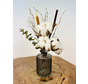Bouquet de fleurs séchées - "Bombacio small" - incl. vase | 25cm
