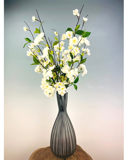 Ramo de seda "Flor de melocotón" - incl. jarrón | 80cm