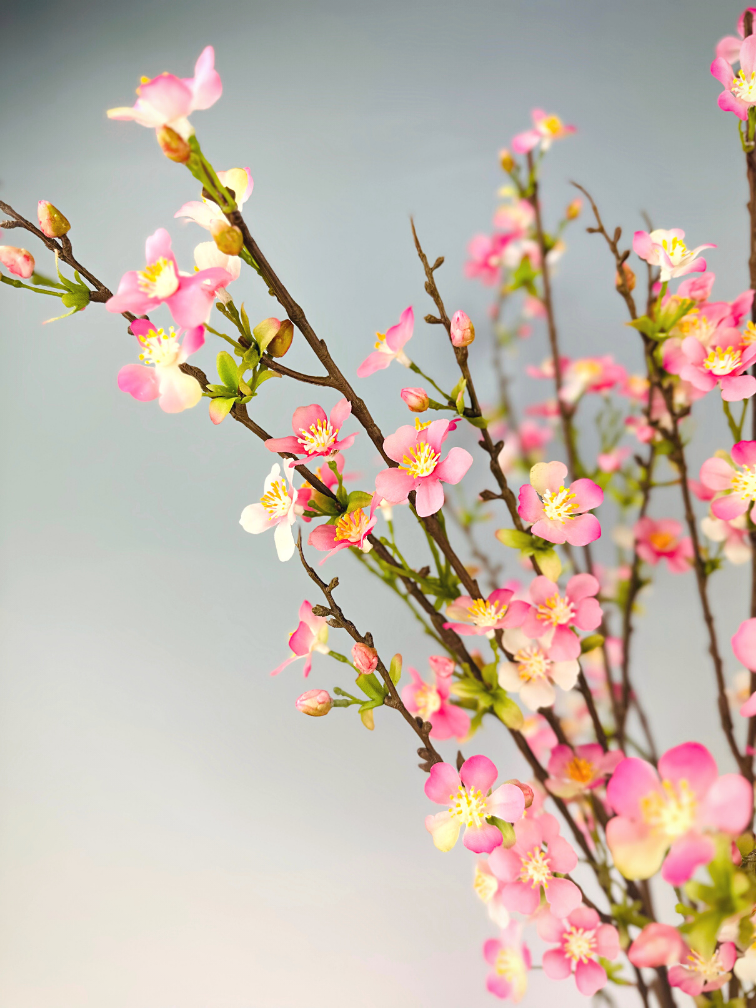 Bouquet di seta "Apple Blossom" - incluso vaso elegante | 85cm