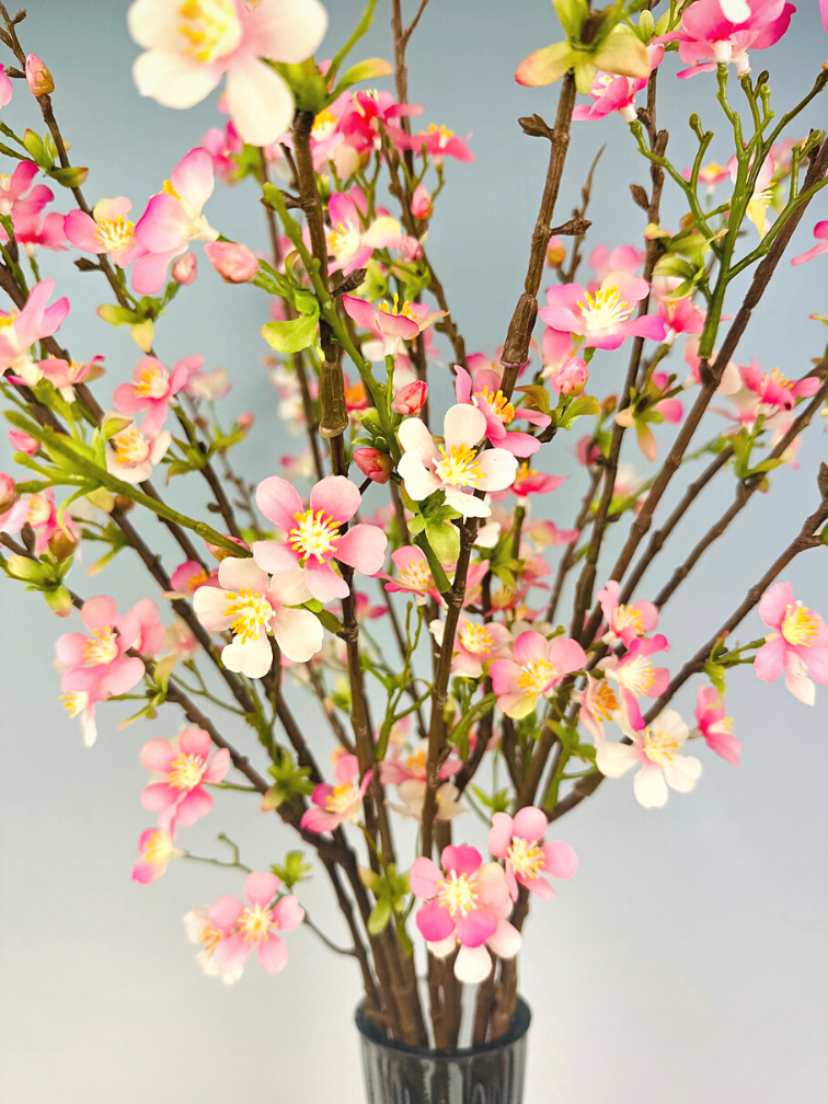 Bouquet di seta "Apple Blossom" - incluso vaso elegante | 85cm
