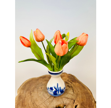Tulipany artystyczne "Dutch Splendour" - łososiowy | 30cm