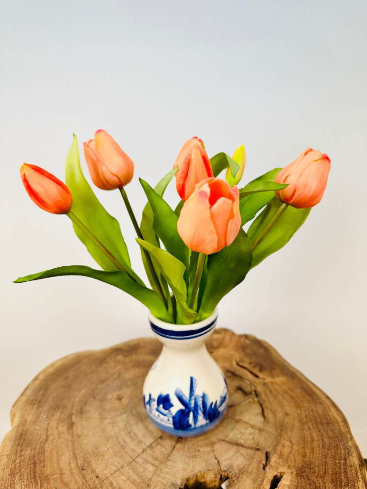 Tulipany artystyczne "Dutch Splendour" - łososiowy | 30cm