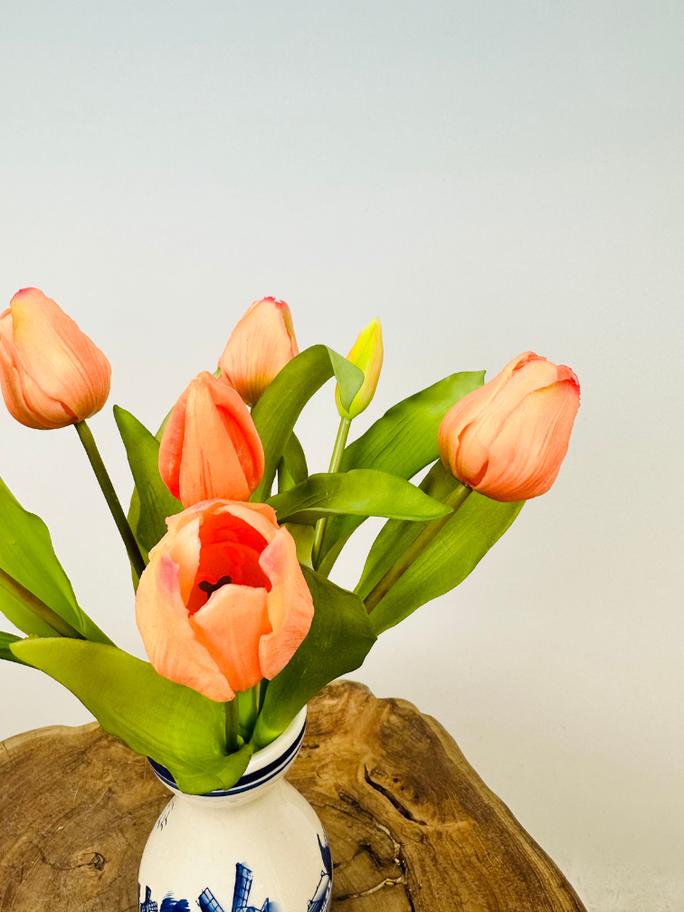 Tulipany artystyczne "Dutch Splendour" - łososiowy | 30cm
