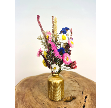 Mini bouquet secco 'Natural Beauty' - oro