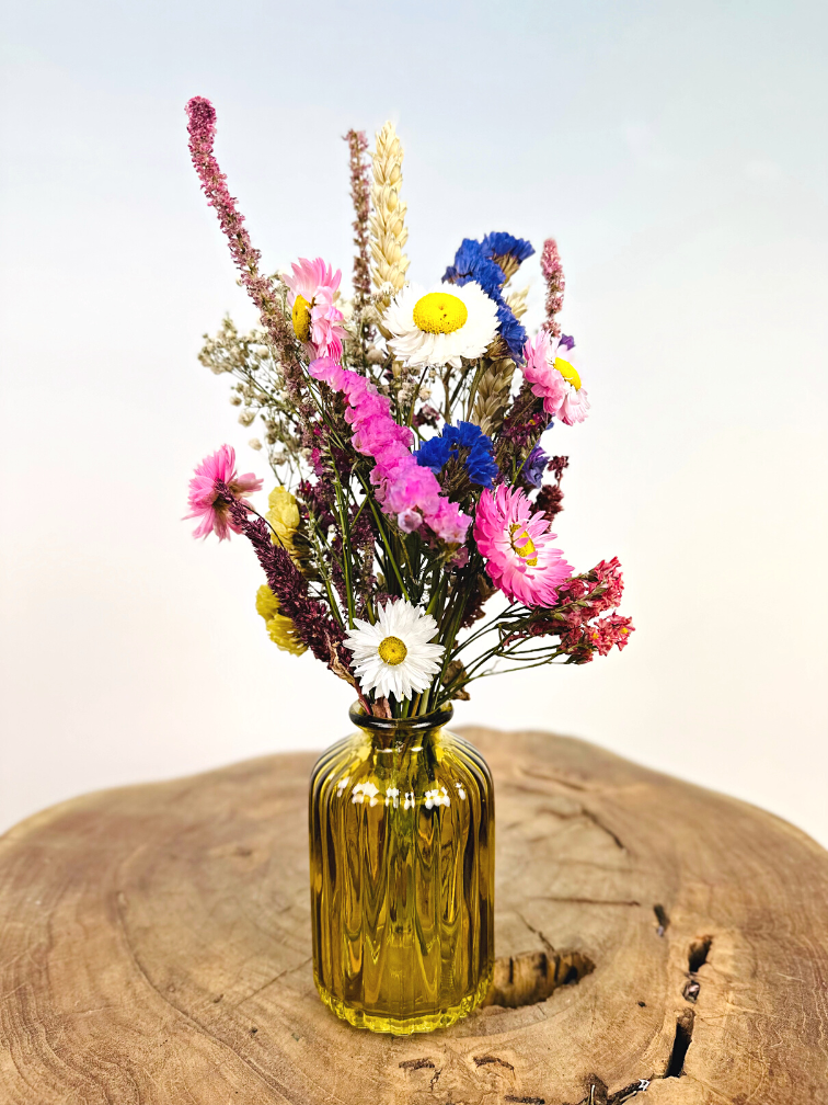 Mini-bouquet sec 'Natural Beauty' - jaune