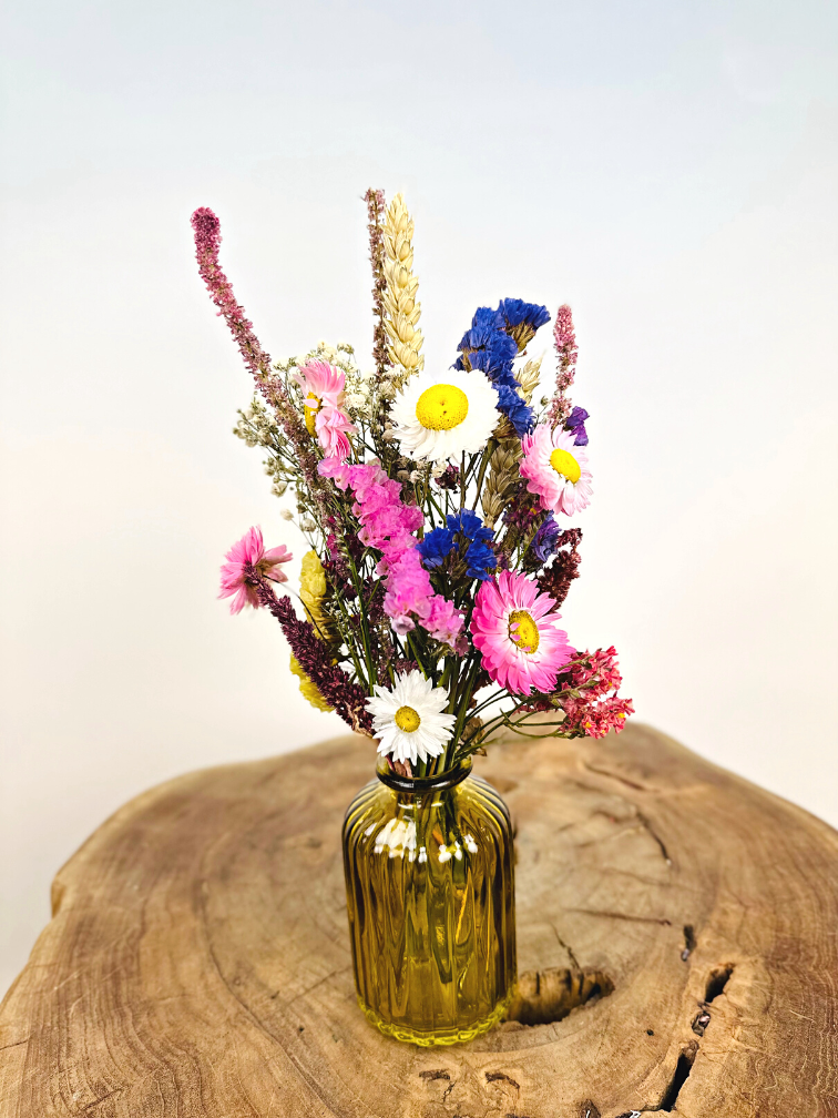 Mini-bouquet sec 'Natural Beauty' - jaune