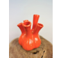 Vaso a tulipano di tendenza "arancione lucido" | ø 20xH25cm
