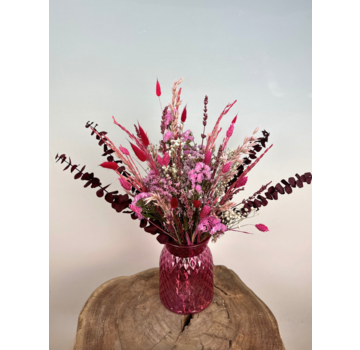 Bouquet de fleurs séchées "Sunny Days" | 40cm - vase inclus