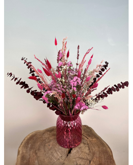 Bouquet de fleurs séchées "Sunny Days" | 40cm - vase inclus