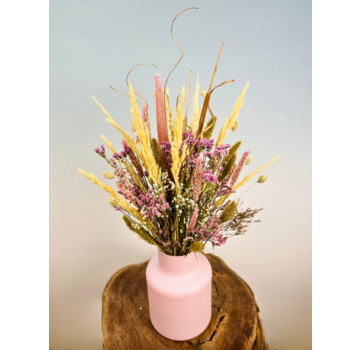 Ramo seco "Especialmente tuyo" - jarrón rosa | 55cm