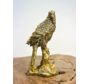 Perroquet" doré (polystone) | 11x7.5x20cm