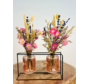 Set décoratif de fleurs sèches - rose | Ø2x30cm