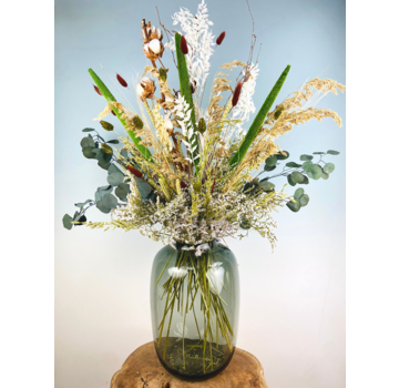 Bouquet de fleurs séchées "Bold Green" | 80cm