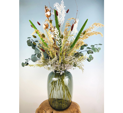 Bouquet di fiori secchi "Bold Green" | 80cm