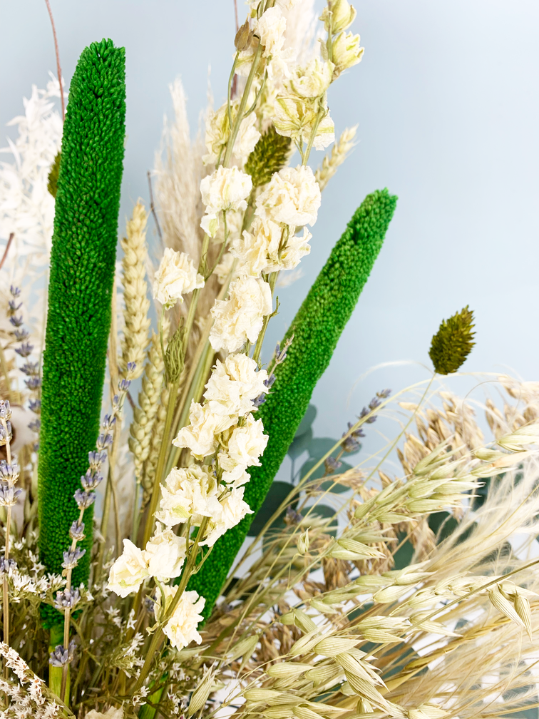 Bouquet di fiori secchi "Bold Green" | 80cm