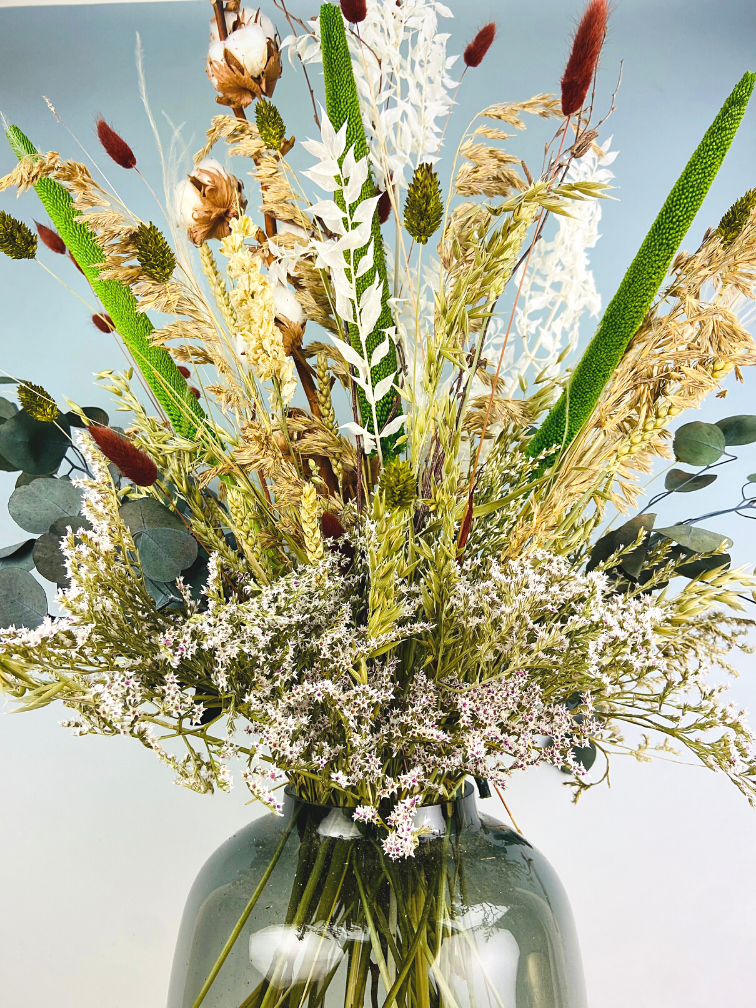 Bouquet di fiori secchi "Bold Green" | 80cm