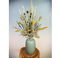 Bouquet de fleurs séchées "Frozen Blue" - bleu glacier | 70cm