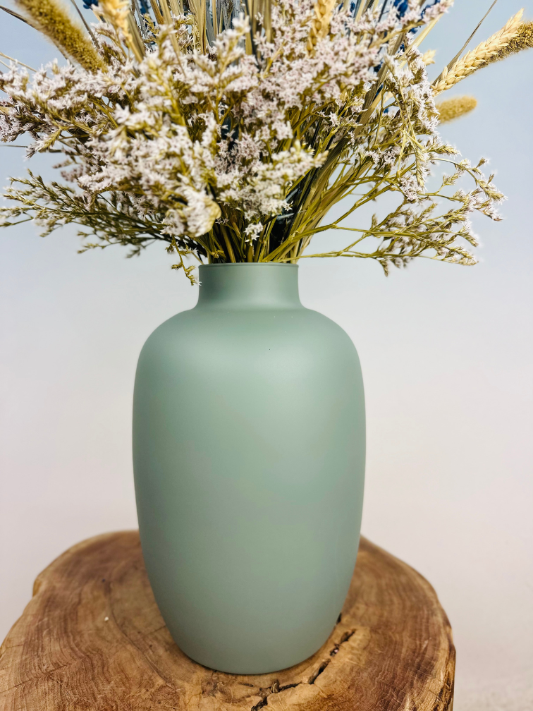 Bukiet suszonych kwiatów "Frozen Blue" - lodowy błękit | 70cm