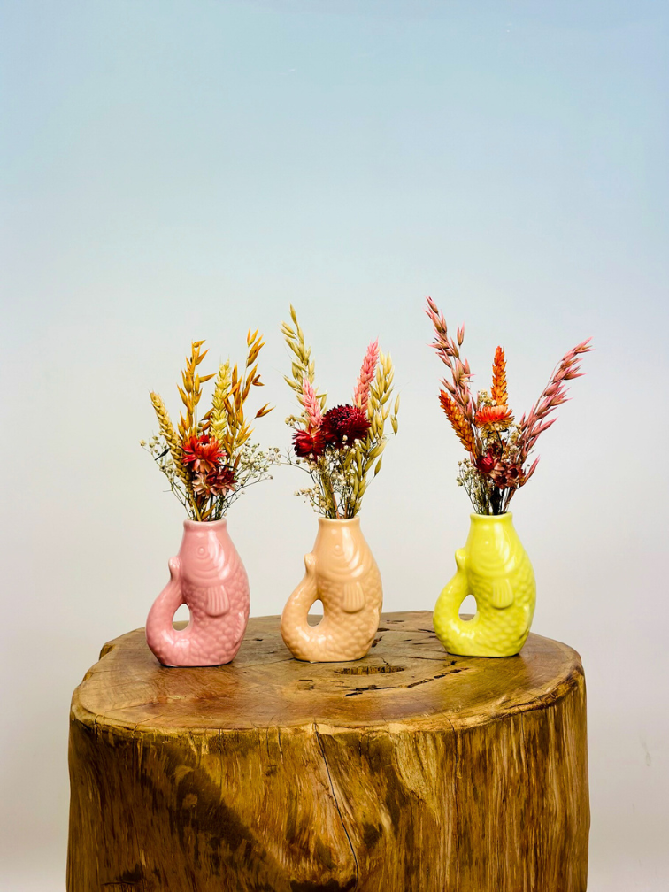 Set of drying bouquets "Trio of Fish" - 3 pieces