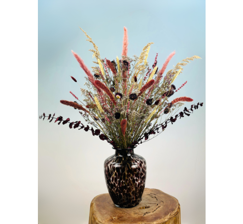 Bouquet de fleurs séchées "Majestic Nightfall" - 78 cm